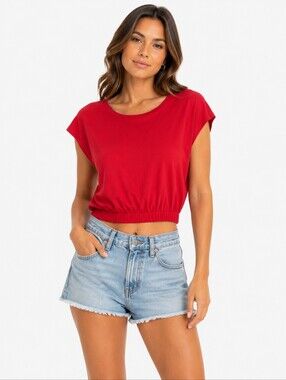 Industry Red Women's Relaxed Short Sleeve Top